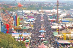 El prado de Teresa o Theresienwiese acoge las carpas de la Oktoberfest
